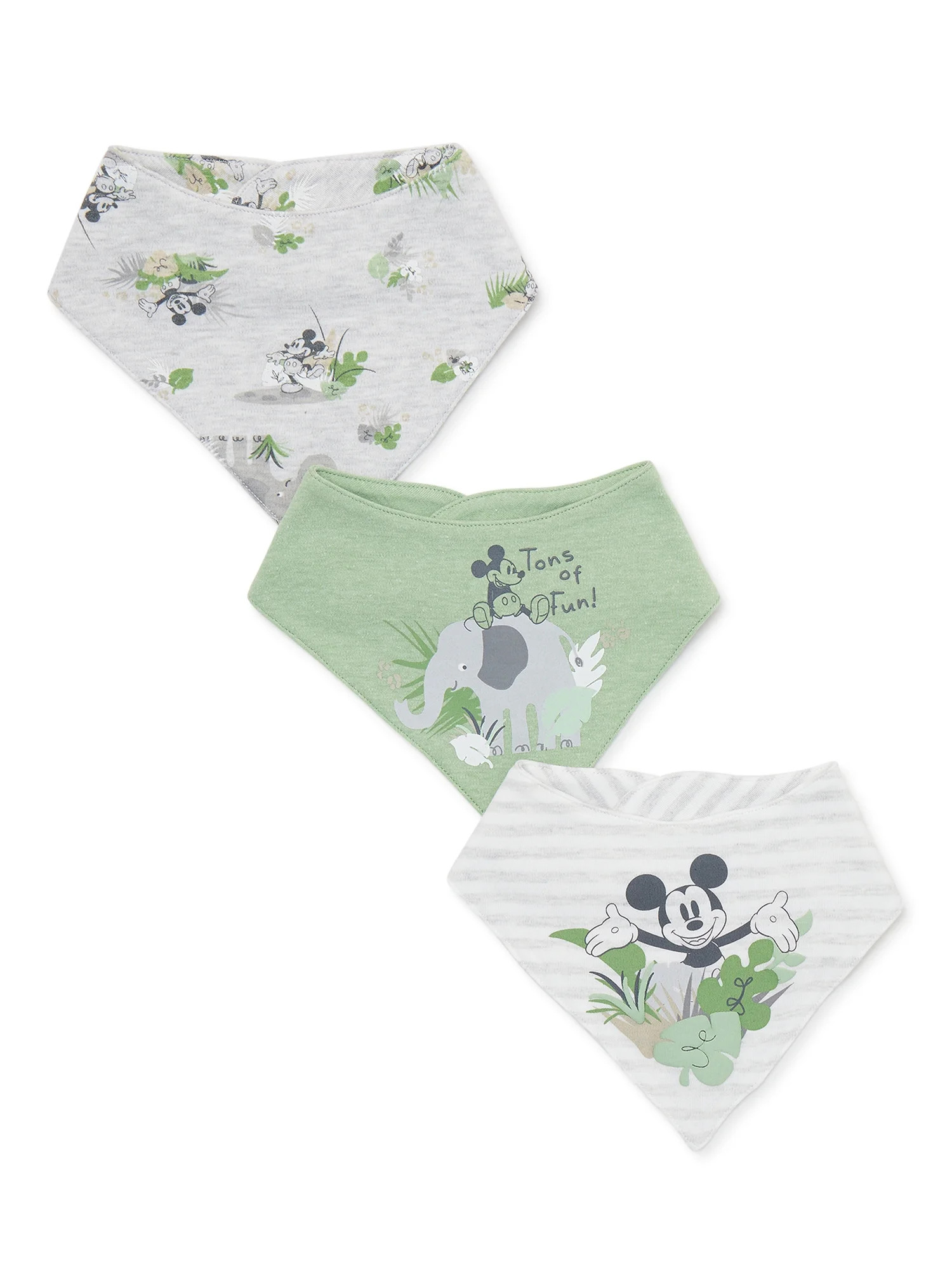 Mickey Mouse Baby Unisex Bib Set, 3-Pack | Walmart (US)