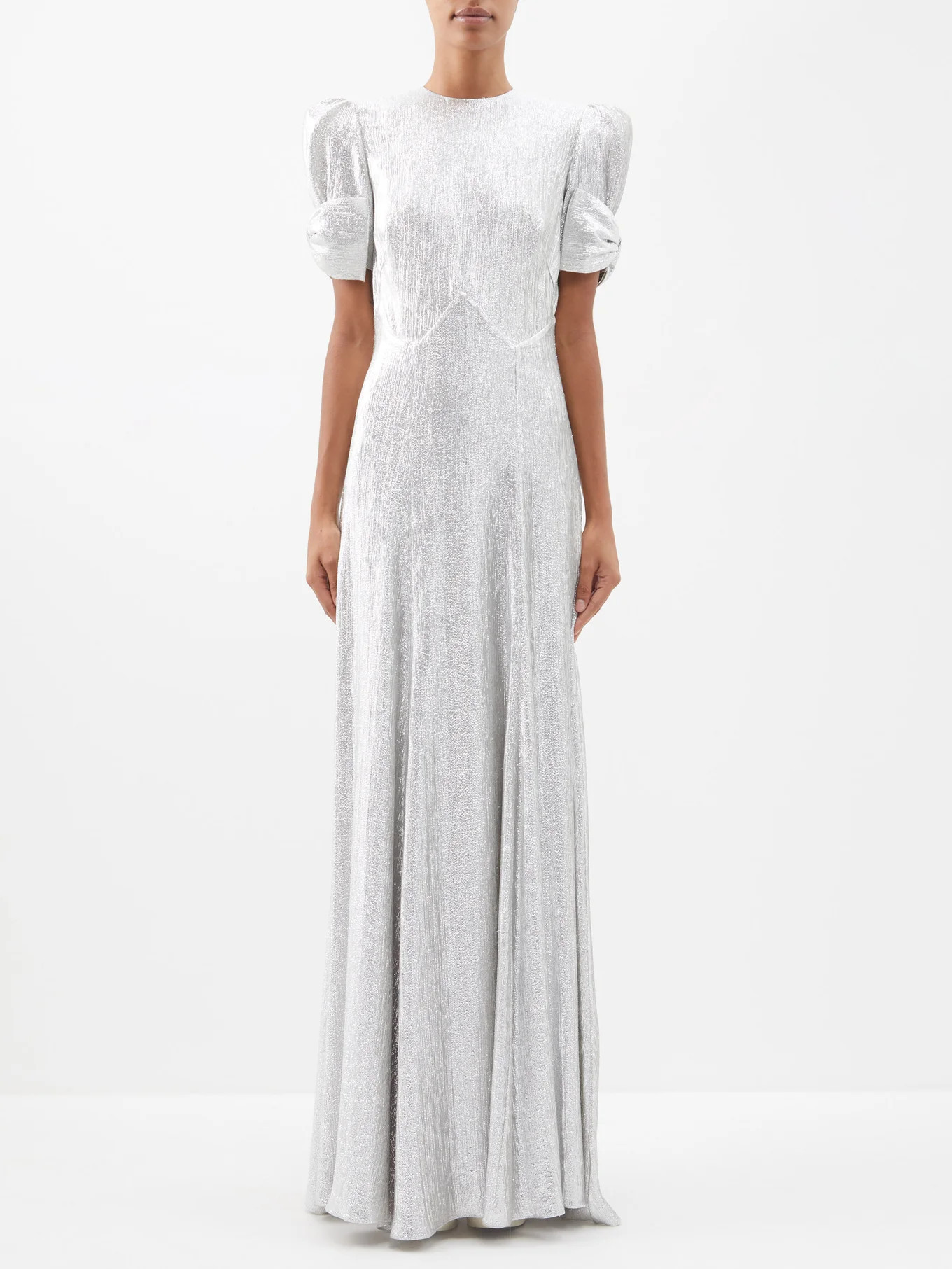 The American chevron-stitched lamé dress | The Vampire's Wife | Matches (US)