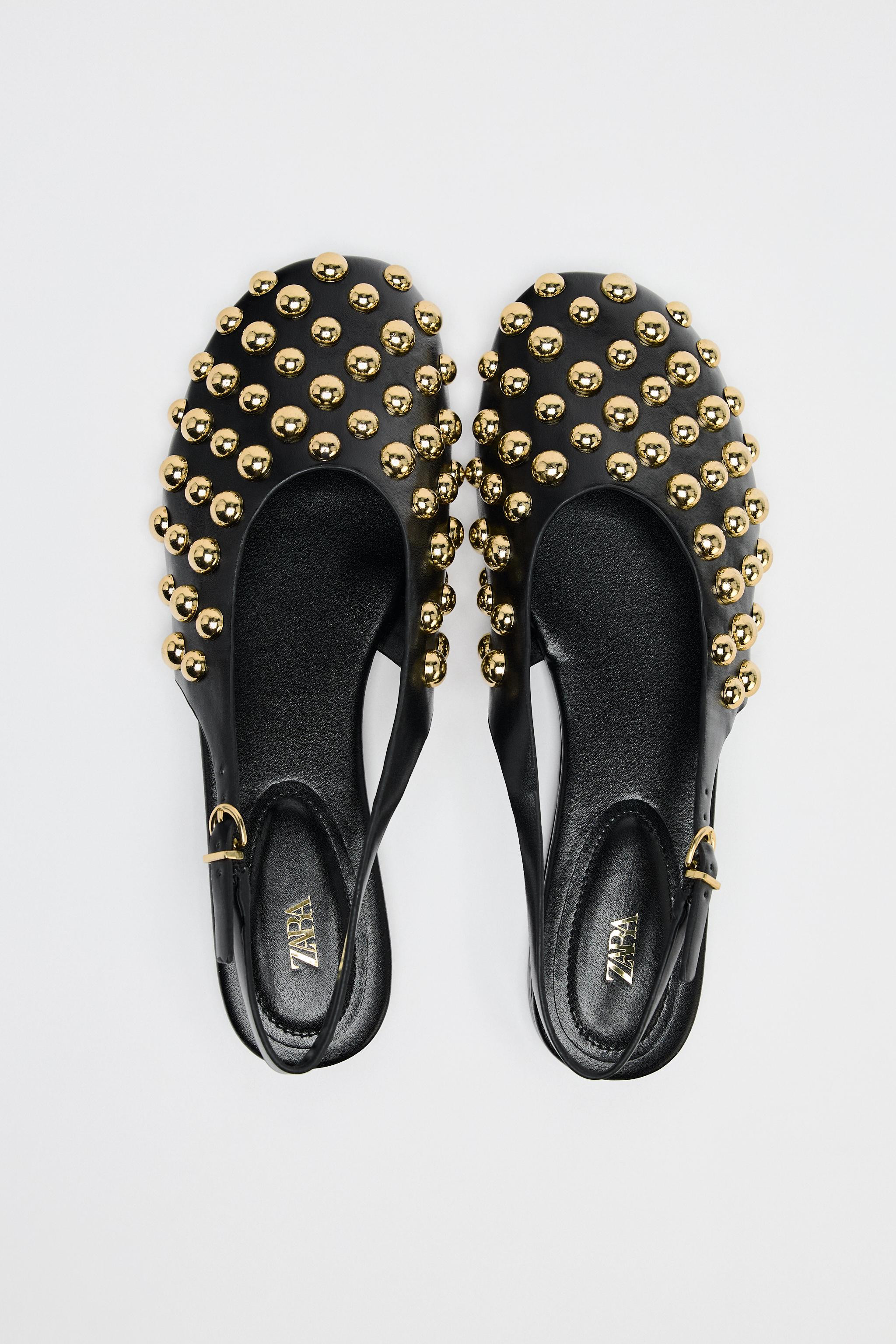 FLAT STUDDED SLINGBACK MULES | Zara US