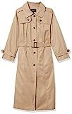 London Fog (LONAG) Women's Plus Size Single Breasted Long Trench Coat with Belt, BR Khaki, 2X | Amazon (US)