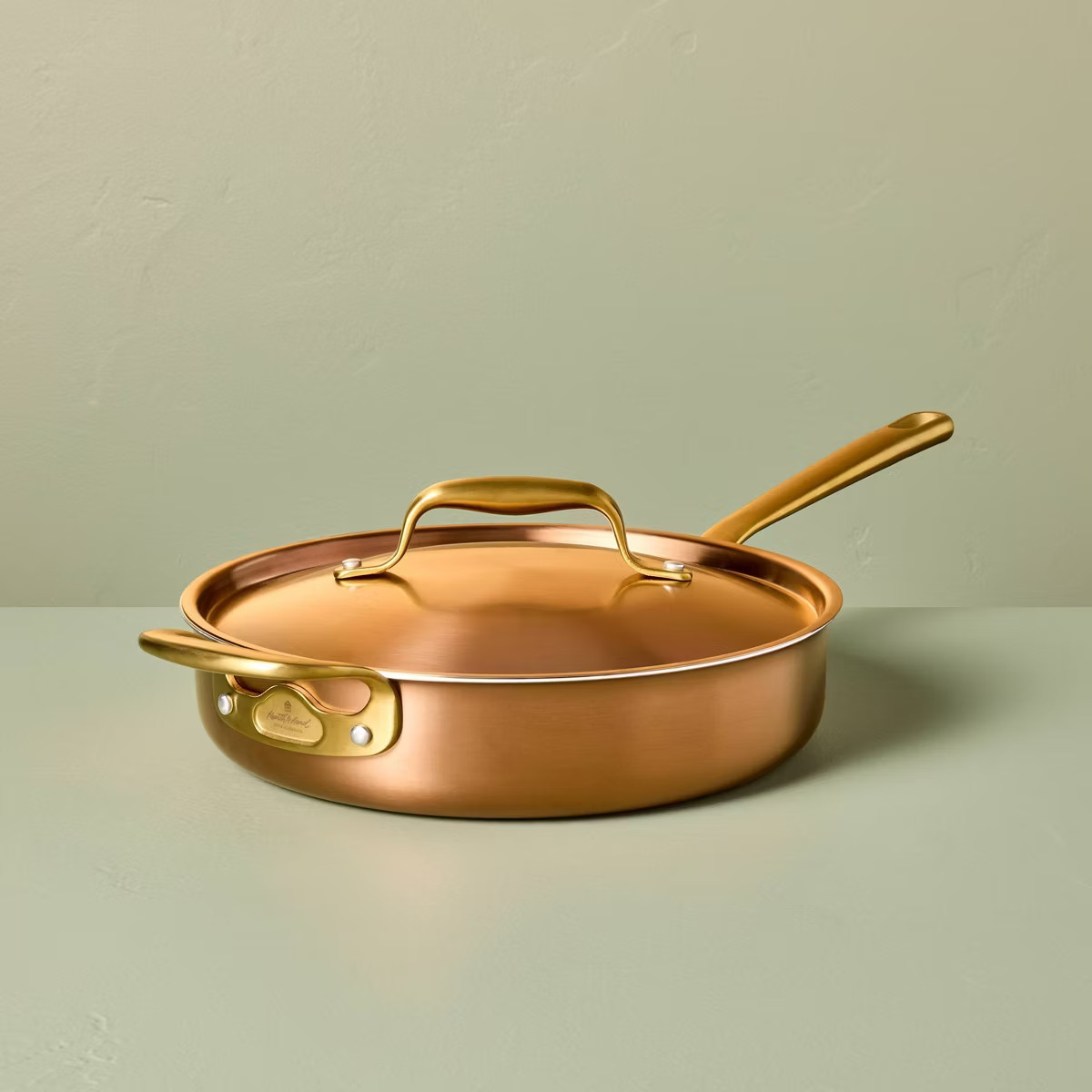 4qt 11" 2pc Stainless Steel Fry Pan Copper - Hearth & Hand™ with Magnolia | Target