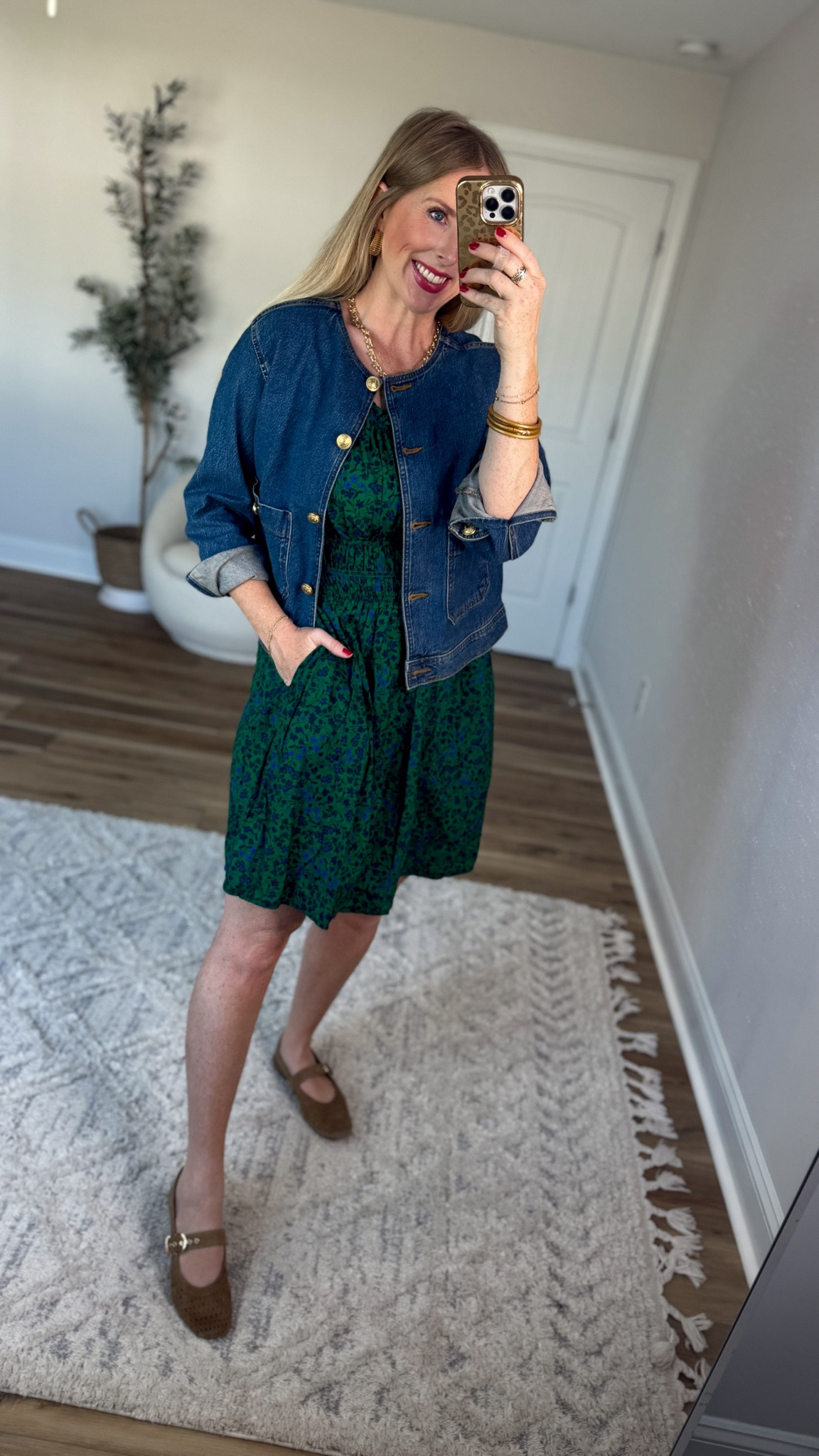 Weekend Walmart Wins try-on
Green floral smocked mini dress- small
Denim lady jacket- small, was taken off the website 🙈 will add & reshare when it’s back!

#LTKootd