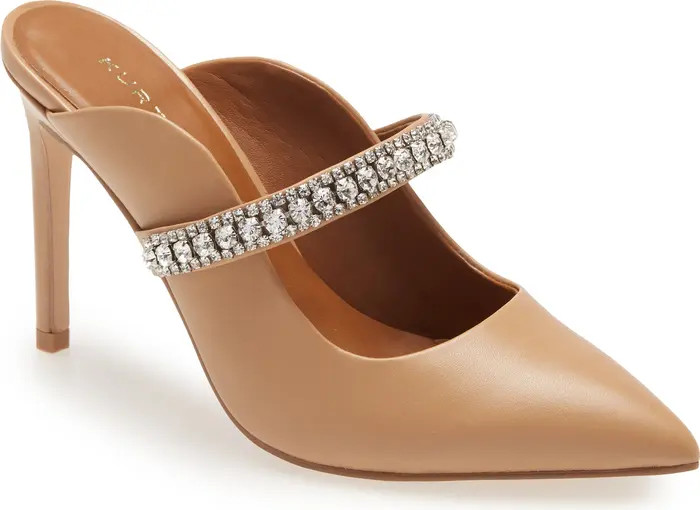 Kurt Geiger London Duke Crystal Strap Pointed Toe Mule (Women) | Nordstromrack | Nordstrom Rack