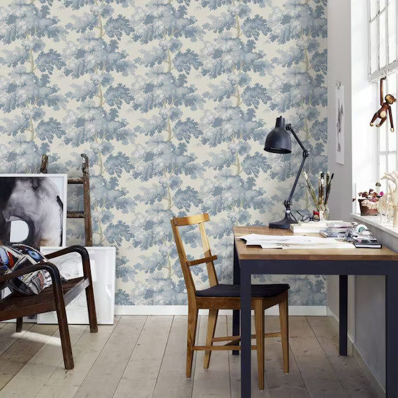 Scalamandre Sandberg Raphael iconic wallpaper / wallcovering - feature wall - forest wallpaper - ... | Etsy (US)