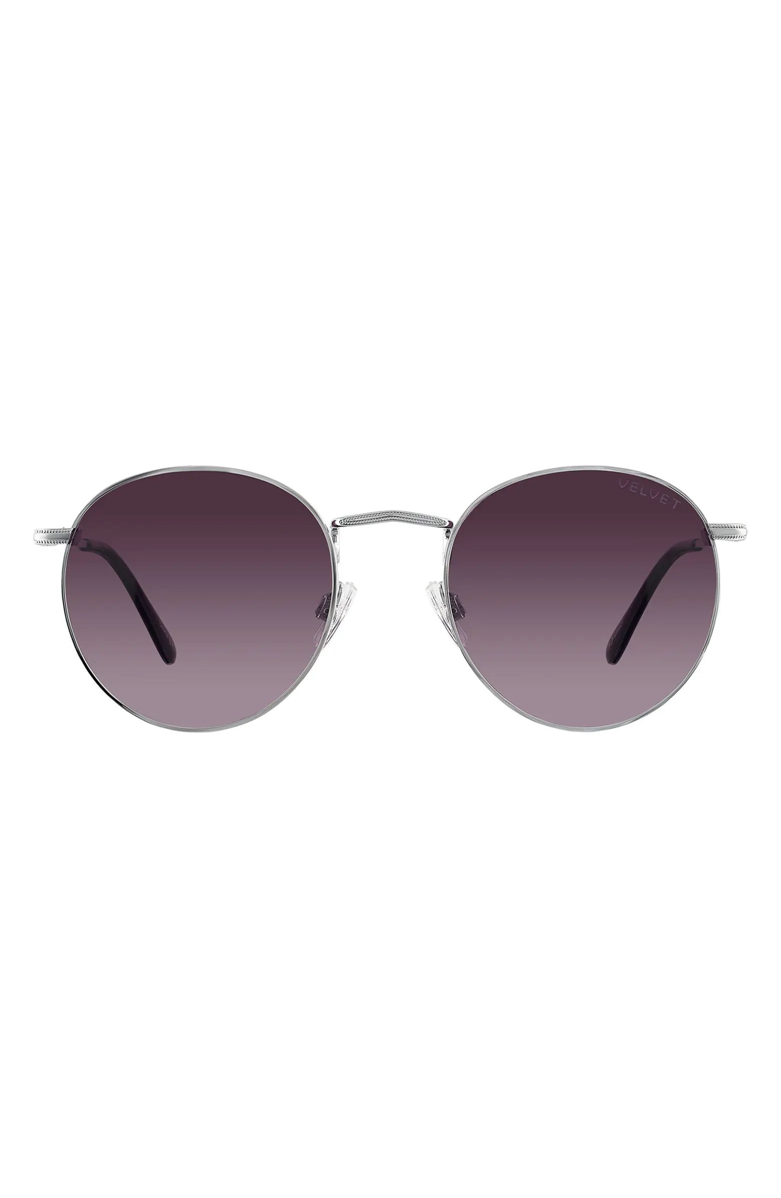 Velvet Eyewear Yokko 50mm Round Sunglasses | Nordstrom | Nordstrom
