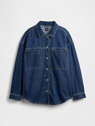 Oversized Denim Shirt Jacket | Gap (US)