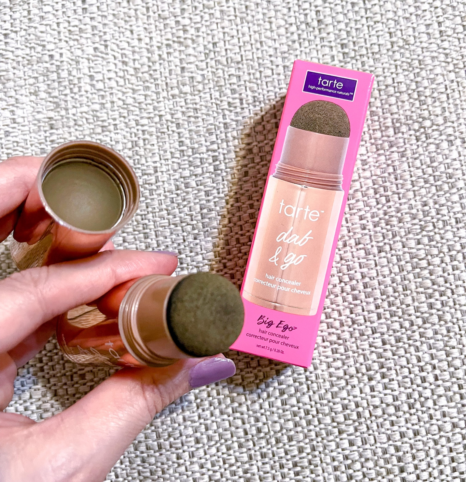 Love this hair concealer! Great to cover grey hair in between colors. Full-coverage, waterproof cream-to-powder hair concealer. Perfect for touching up roots, contouring your hairline & filling in thin spots or gaps. Easy to use and contains only clean ingredients. Also linked a few favorites below. 




Tarte cosmetics/ tarte dab & go/ roots color/ safe hair color 

#LTKbeauty #LTKfindsunder50 #LTKover40

#LTKOver40 #LTKBeauty #LTKSeasonal