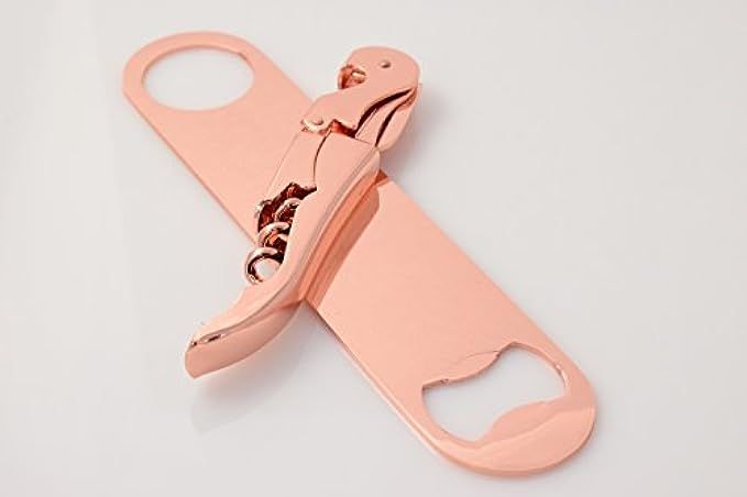 Copper Plated Corkscrew and Copper Plated Speed Bottle Opener Combo | Amazon (US)