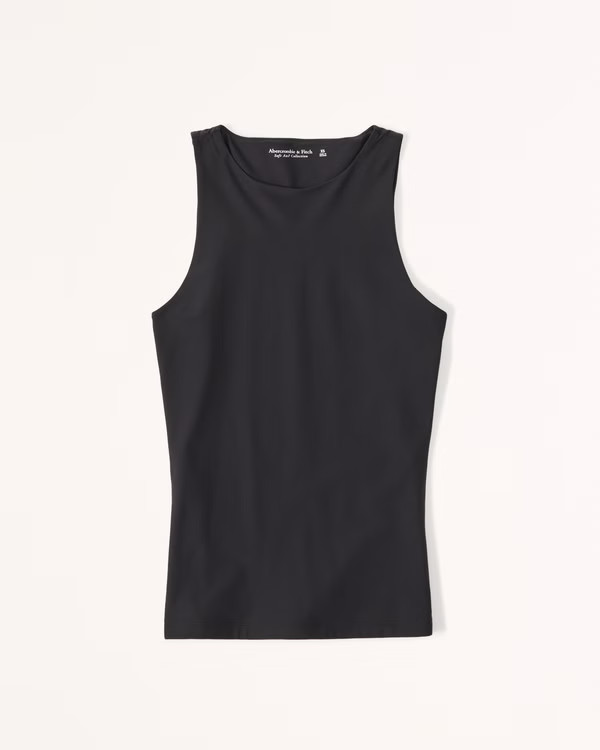 Soft Matte Seamless High-Neck Tank | Abercrombie & Fitch (US)