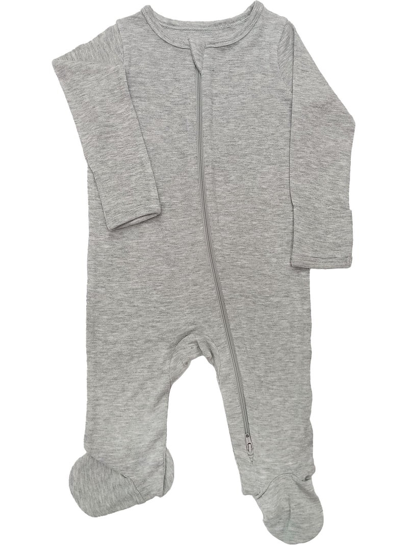Wonder So Soft Modal by Wonder Nation Baby two-way zipper footed Sleep n Play Pajamas, Sizes Pree... | Walmart (US)
