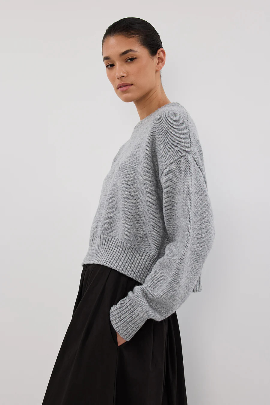OLIVER SILVER MARLE KNIT JUMPER | DISSH