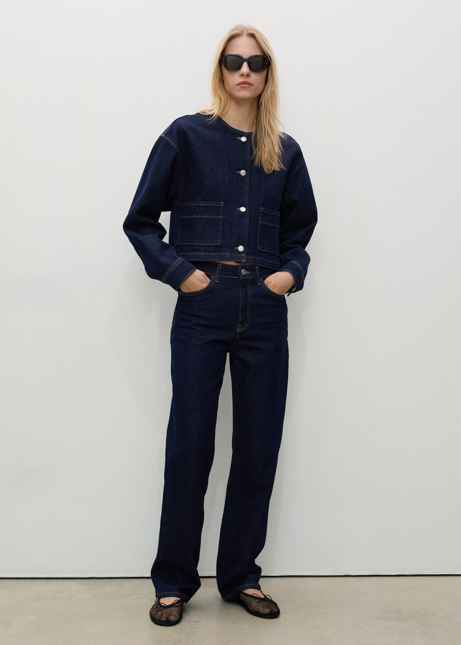 Matilda straight-fit rinse-wash jeans | MANGO (UK)