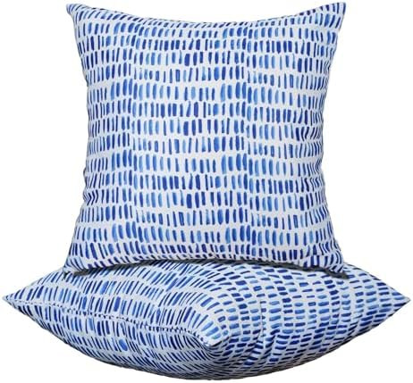 Outdoor Throw Pillows - Decorative Pillows with Insert Included Set of 2 Outdoor Pillows for Pati... | Amazon (US)