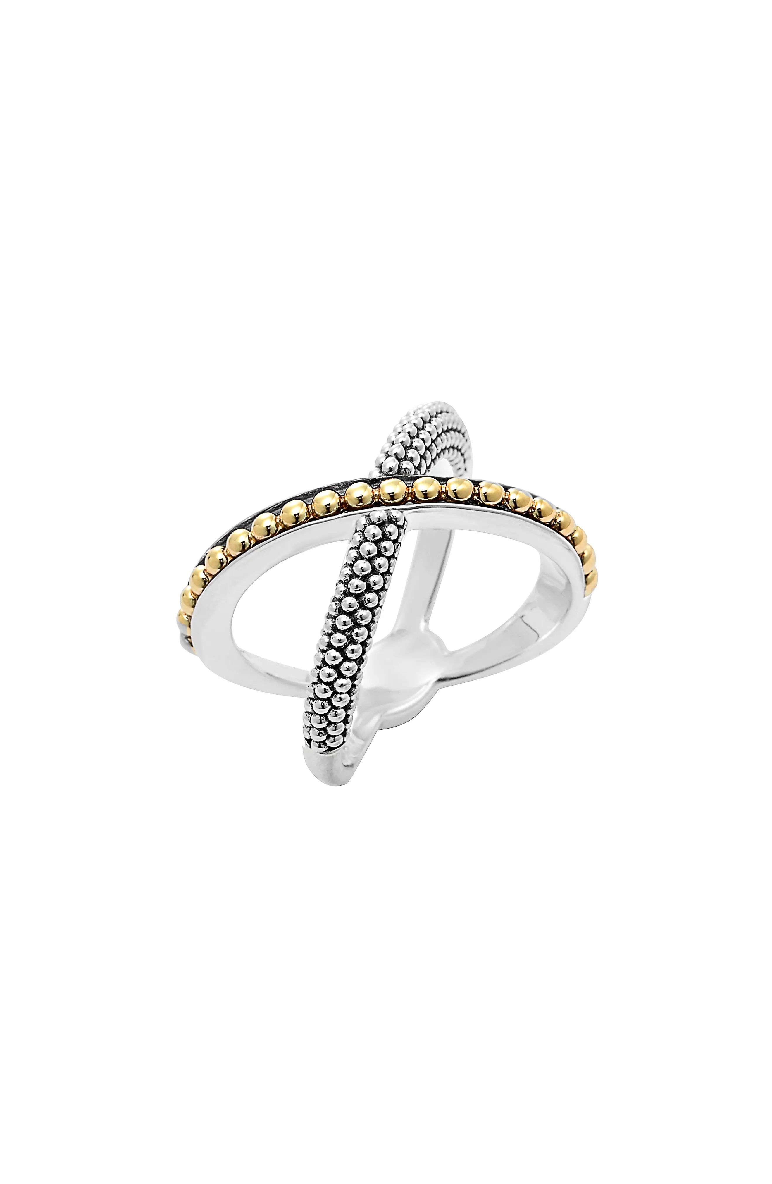 LAGOS 'Enso' Caviar Crossover Ring | Nordstrom