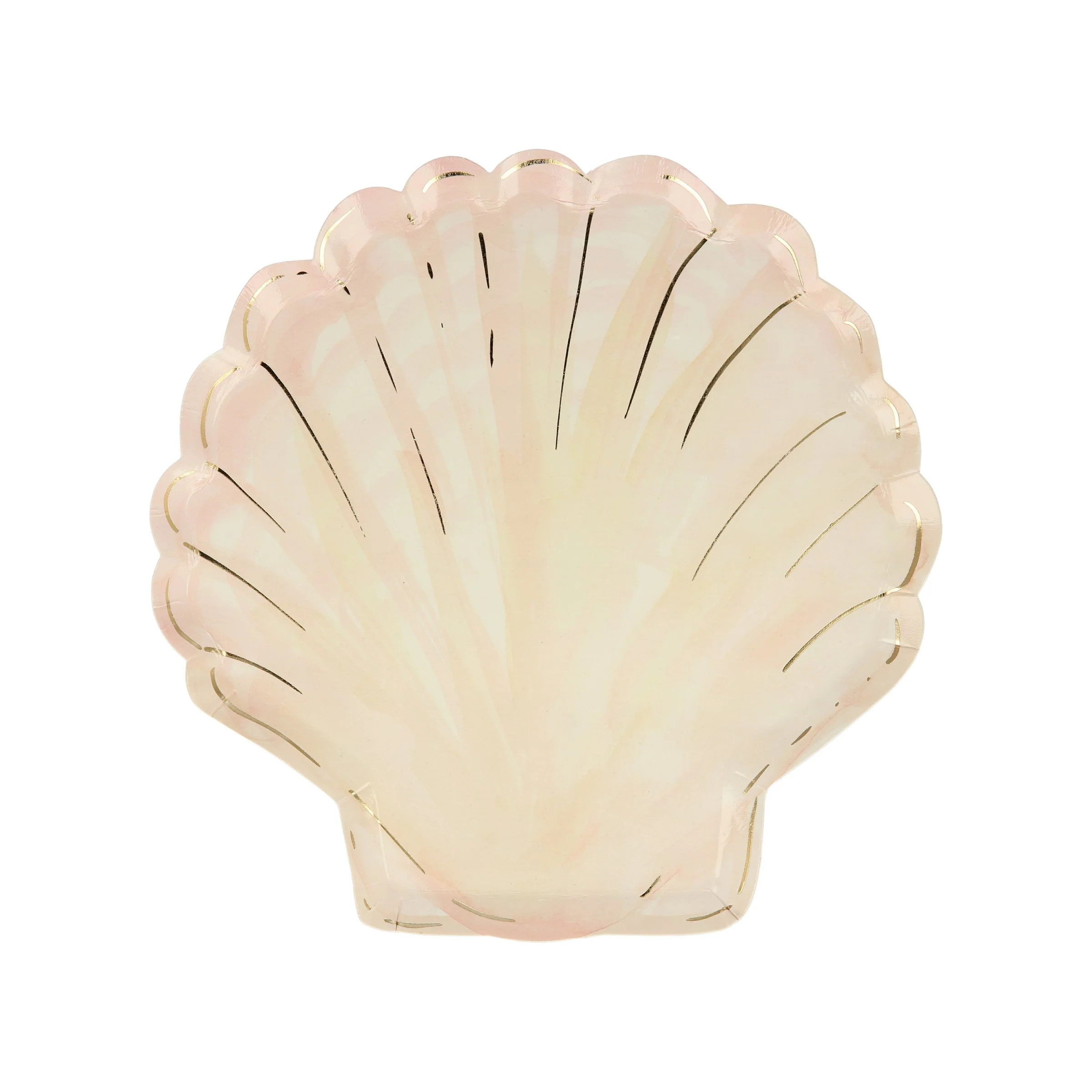 Watercolor Clam Shell Plates (set of 8) | Meri Meri