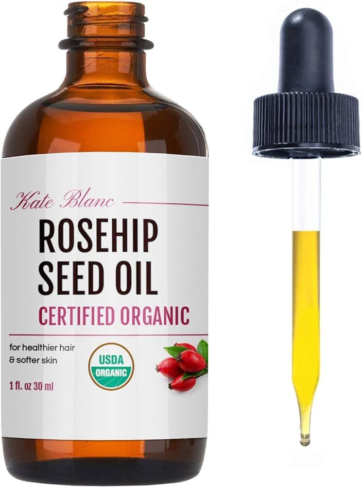 Kate Blanc Cosmetics Rosehip Oil for Face & Skin (1oz) USDA Organic Rosehip Seed Oil for Gua Sha ... | Amazon (US)