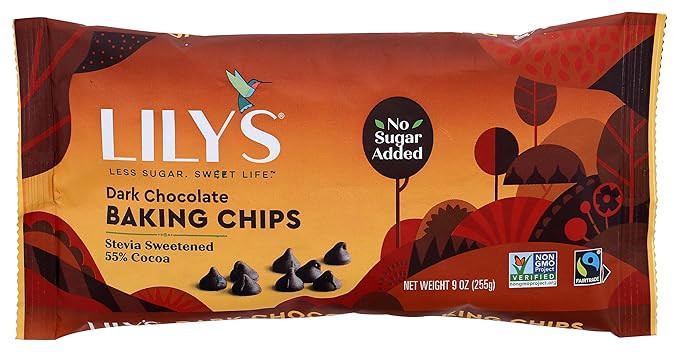 Lily's Sweets, Dark Chocolate Baking Chips, 9 Ounce | Amazon (US)