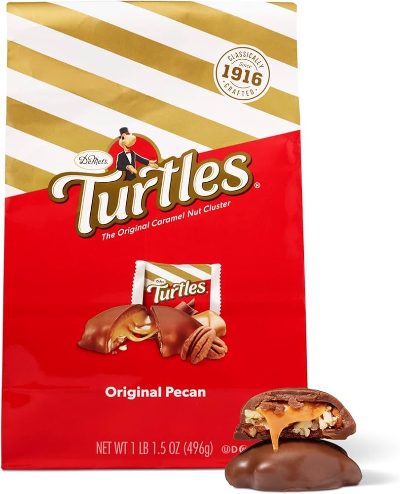DeMet's Turtles Milk Chocolate Caramel Nut Cluster (17.5 Ounce, 1 Bag) | Original Pecan | Perfect... | Amazon (US)