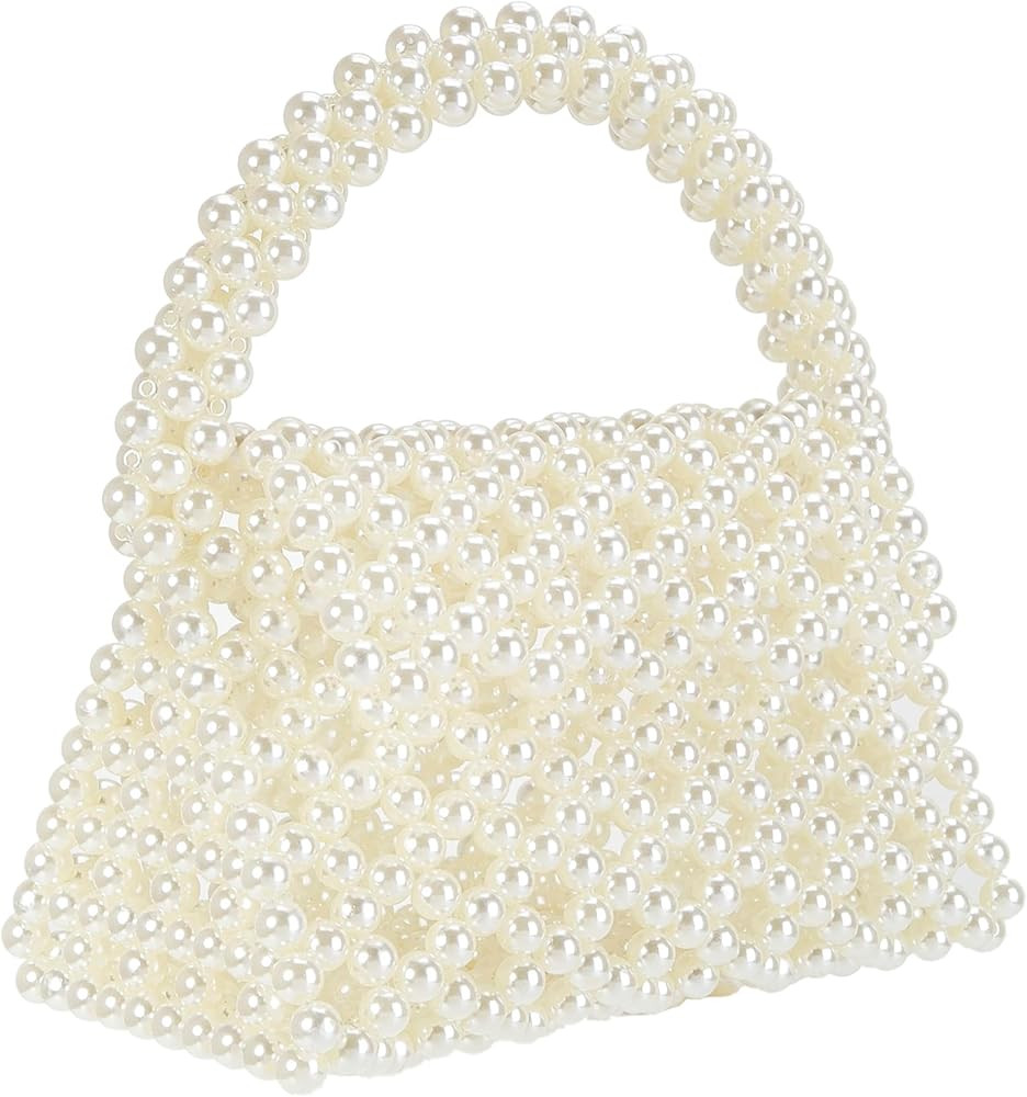 YUSHINY Candy Color Acrylic Beaded Hollow Handbag Evening Clutch Triangle Bags for Wedding Party | Amazon (US)