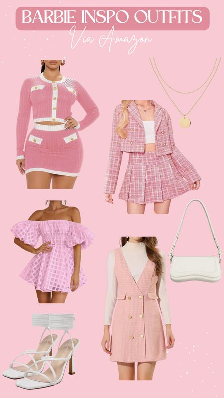 Barbie inspo outfits💕
Classy, pink, barbie, matching sets, skirt, blazer, sweater, barbie movie, margot robbie, clean girl, puse, strapping heels, boss babey

#LTKsalealert #LTKstyletip #LTKparties