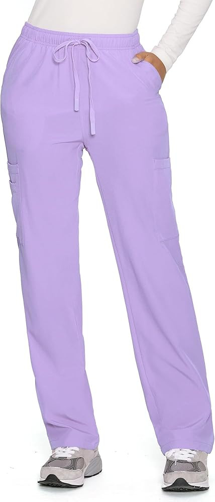 COZYFIT Straight Leg Scrub Pants for Women, Drawstring Soft Stretch, Anti-Wrinkle Women's Scrub P... | Amazon (US)