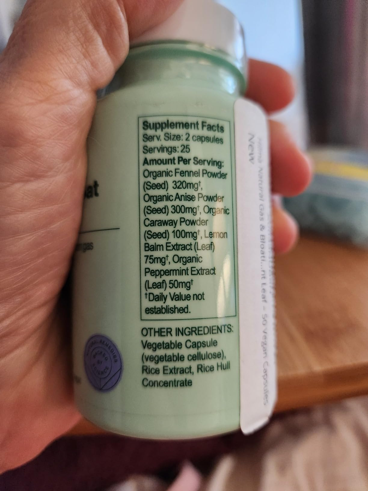 Hilma Natural Gas and Bloating Relief with Lemon Balm, Fennel & Peppermint Leaf, Doctor Formulate... | Amazon (US)