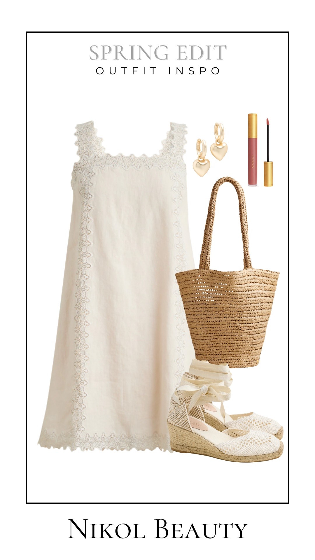 Spring’s soft and romantic side—this all-neutral look is perfect for weekend strolls, farmers markets, and sweet spring dates.

spring dress outfit, eyelet dress, espadrilles, spring neutrals, romantic spring outfit, woven tote, spring outfit inspo, soft neutral style, minimalist spring look, feminine outfit ideas, casual chic spring style, LTK spring fashion, warm weather essentials



#LTKItBag #LTKShoeCrush #LTKStyleTip