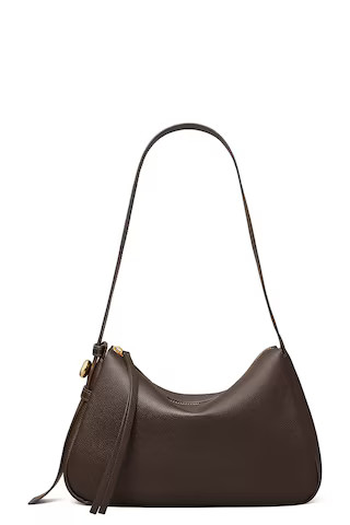 Tory Burch Romy Small Shoulder Bag in Deep Brown from Revolve.com | Revolve Clothing (Global)