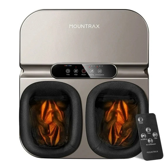 Mountrax Foot Massager Machine with Heat, Gifts for Women Men, Shiatsu Foot Massager with Remote ... | Walmart (US)