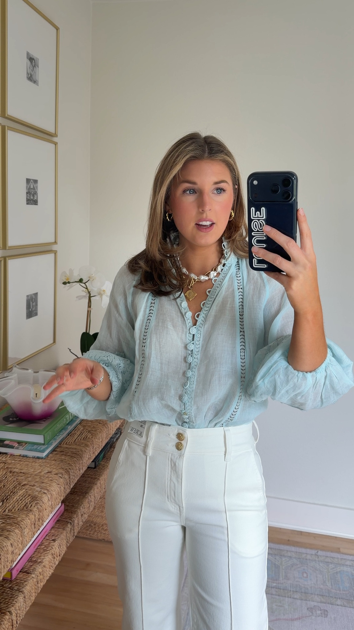 Wide leg jean for summer! Wearing a 27