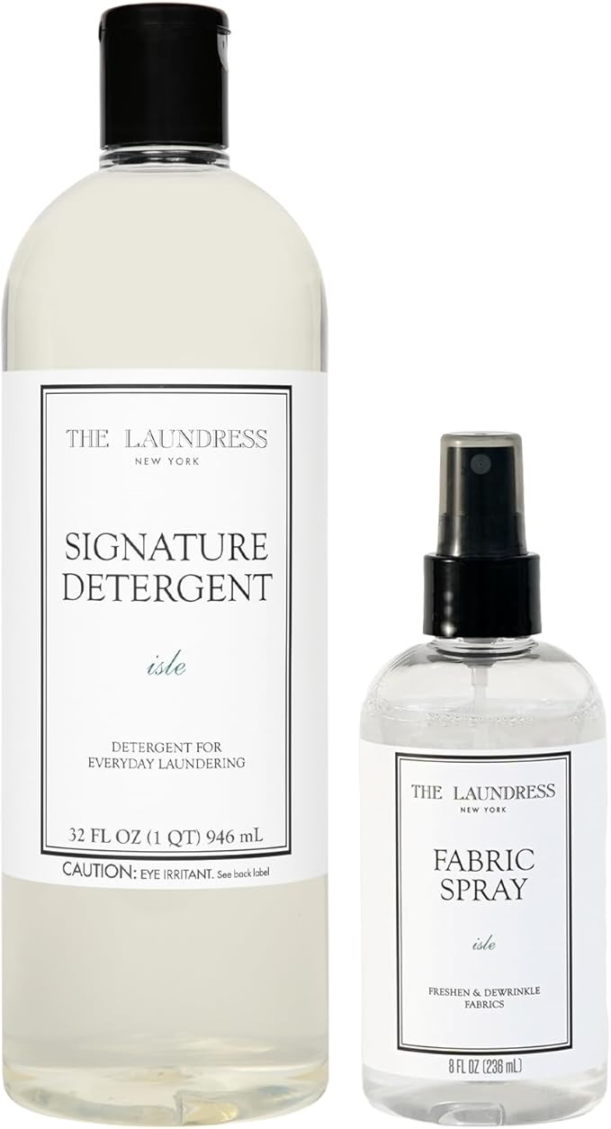 The Laundress Isle Fabric Care Set, Isle Signature Detergent and Fabric Spray, Holiday Gift Set | Amazon (US)