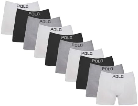 Kit com 10 Cuecas Boxer Algodão Sem Costura 781 Colorido | Amazon (BR)