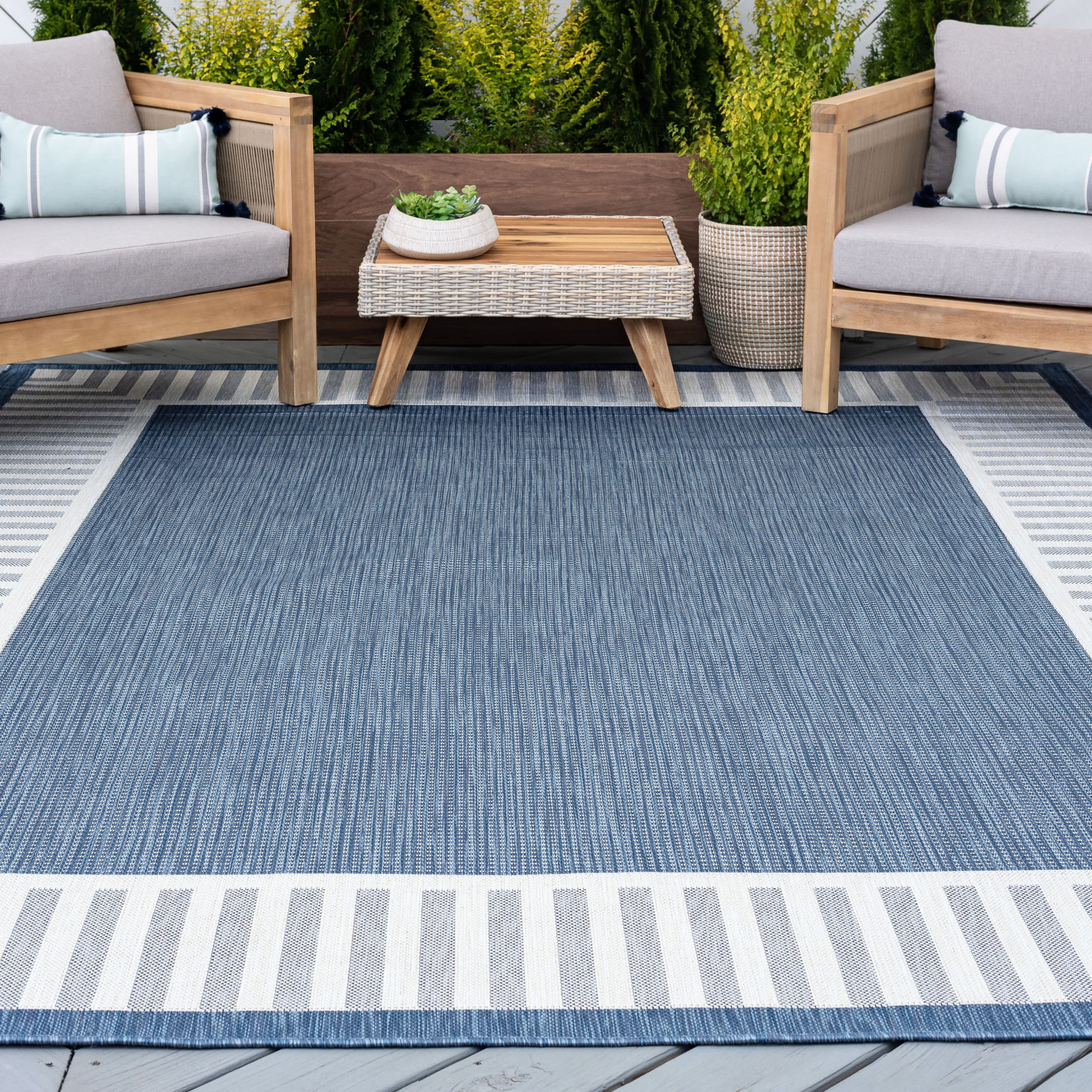 8x10 Water Resistant, Large Indoor Outdoor Rugs for Patios, Front Door Entry, Entryway, Deck, Por... | Walmart (US)