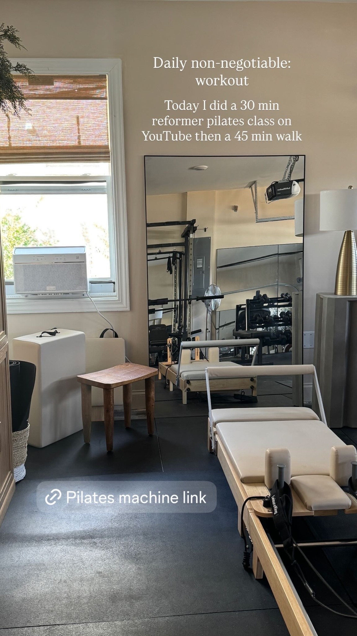 Morning workout! Today was a pilates class and 45 min walk type of day! 

Workout, pilates machine, at home, fitness, wellness 

#LTKHome #LTKActive #LTKfitnessgoals