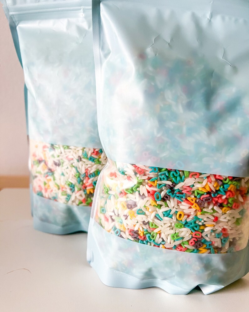 Sensory Bin Filler Colorful Alphabet Confetti Mix - Etsy | Etsy (US)