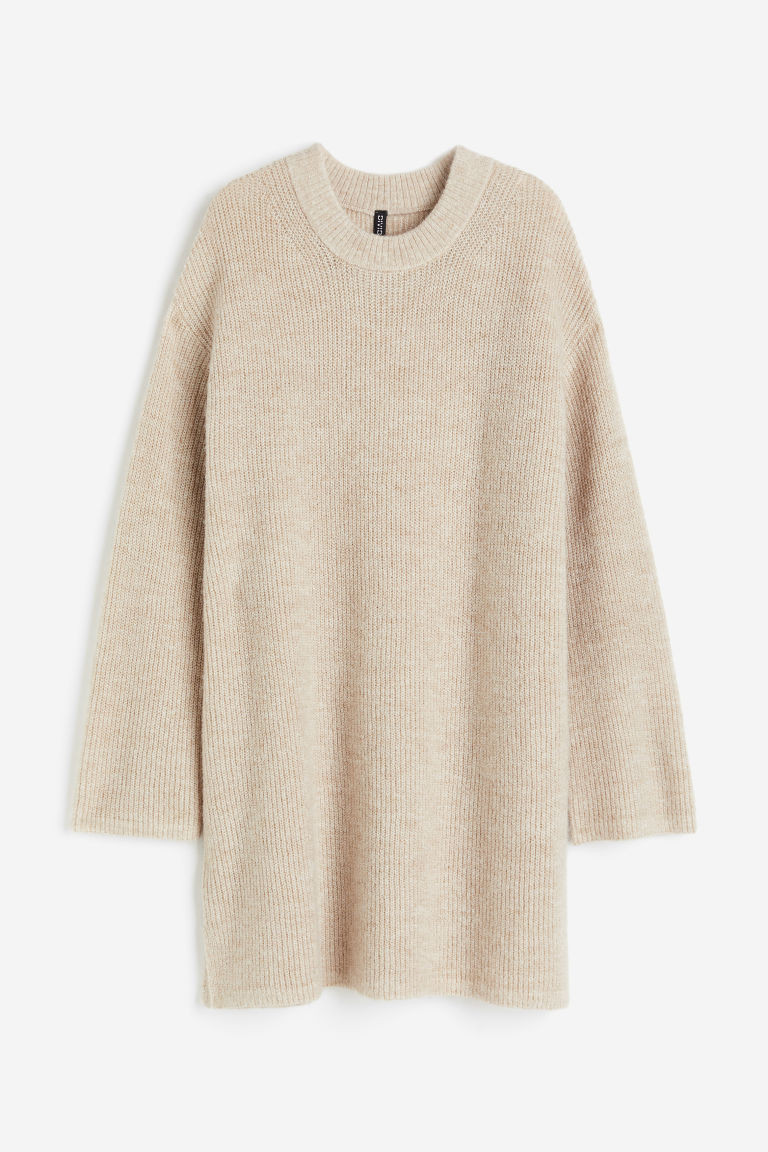 H & M - Oversized Knit Dress - Brown | H&M (US + CA)