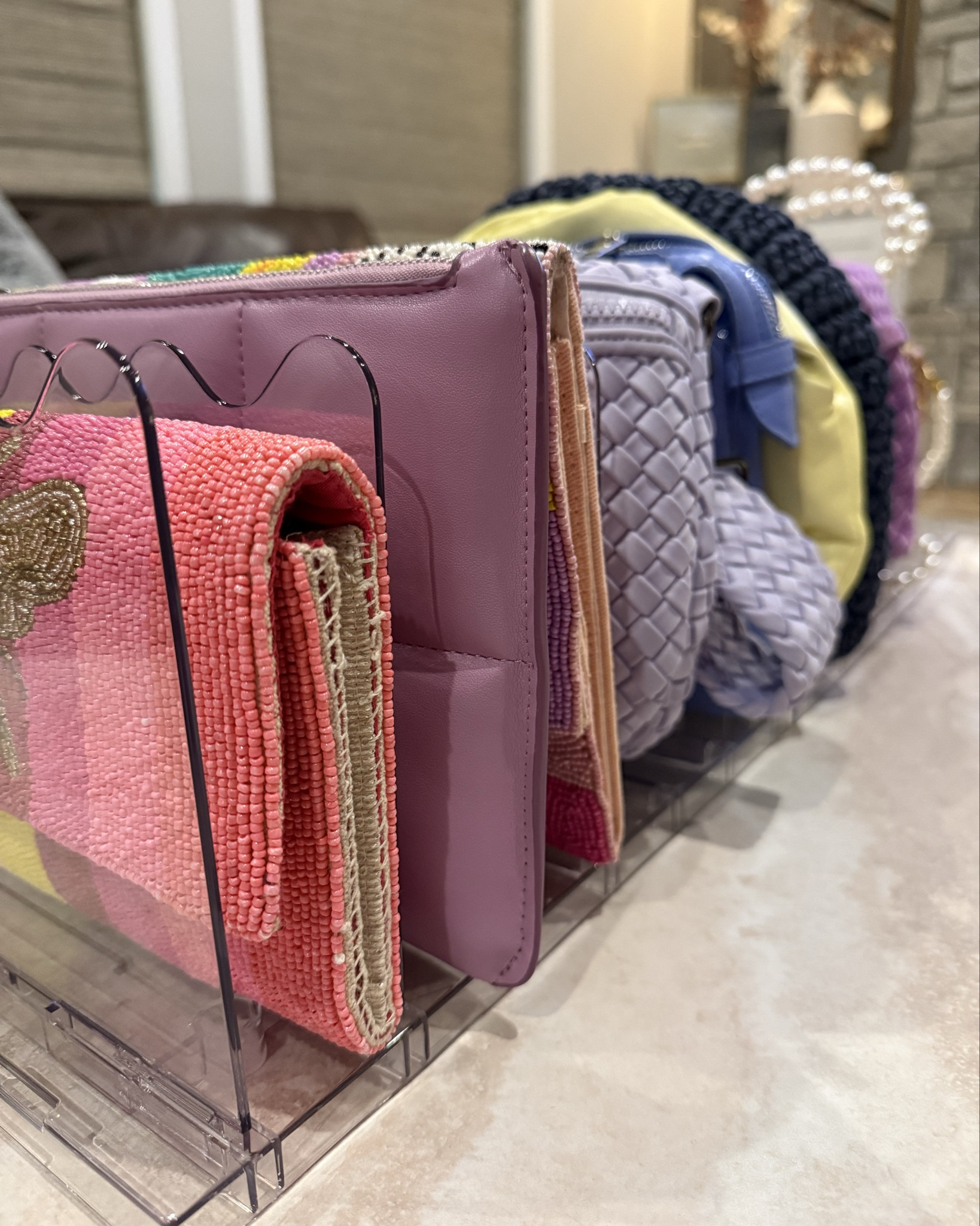 Adjustable purse organizer 