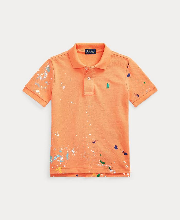 Polo Ralph Lauren Toddler Boys Paint Splatter Mesh Polo Shirt & Reviews - Shirts & Tops - Kids - ... | Macys (US)