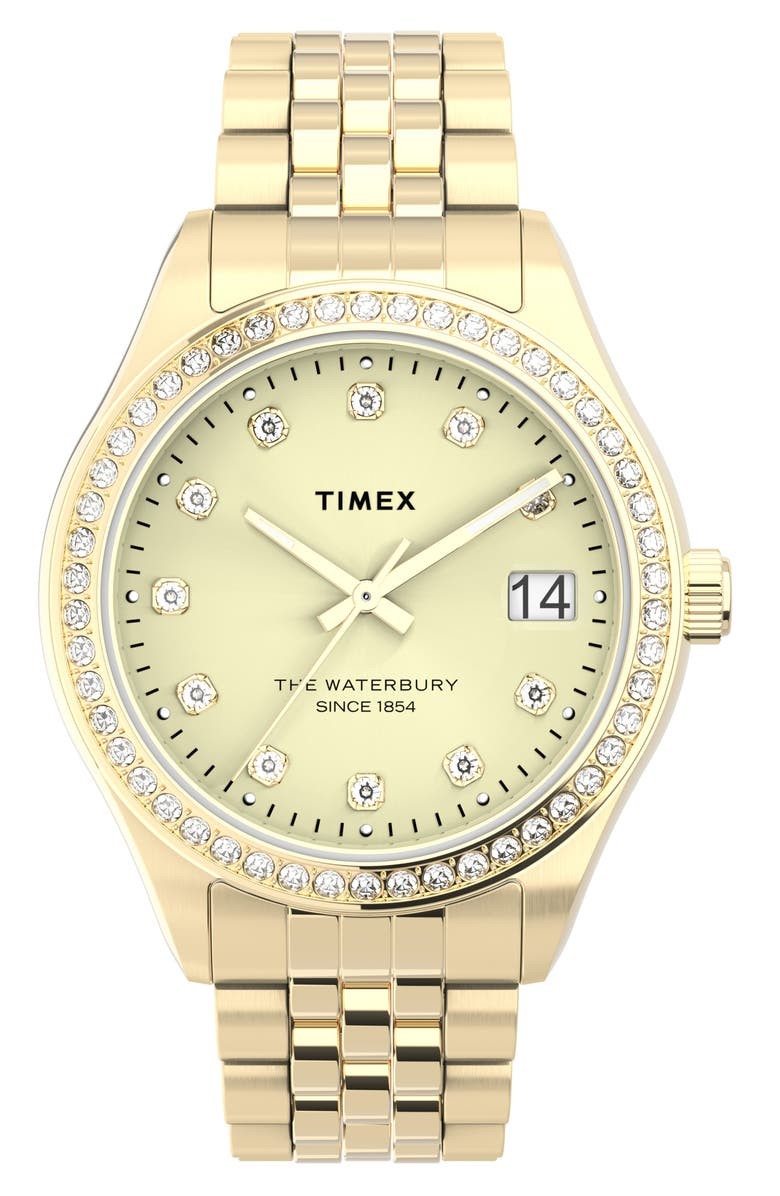 Timex® Waterbury Legacy Crystal Bracelet Watch, 34mm | Nordstrom | Nordstrom