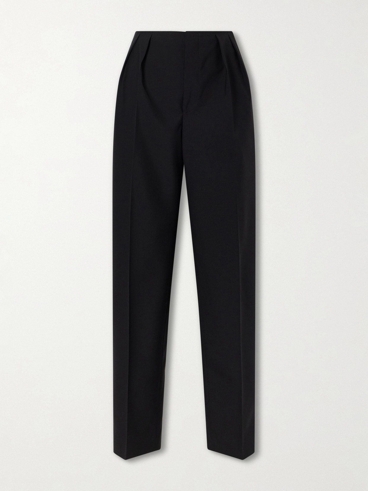 Jil Sander - Pleated Wool Straight-leg Pants - Black | NET-A-PORTER (US)