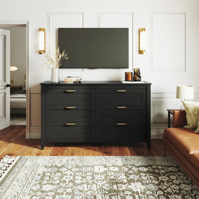 Serefina 6 Drawer 54'' W Double Dresser | Wayfair North America