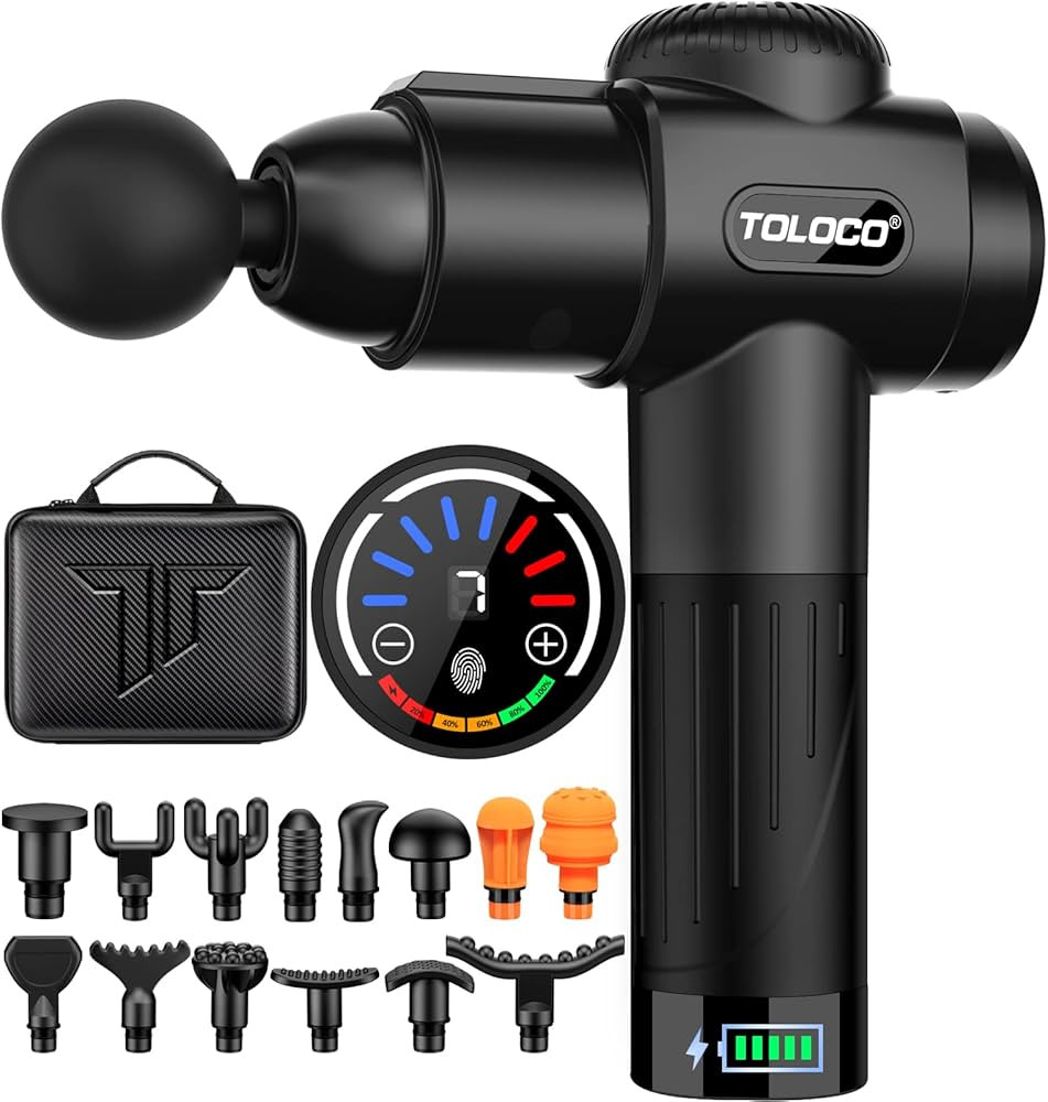 TOLOCO Massage Gun, Muscle Massage Gun Deep Tissue for Athletes with 15 Massage Heads, Electric P... | Amazon (US)