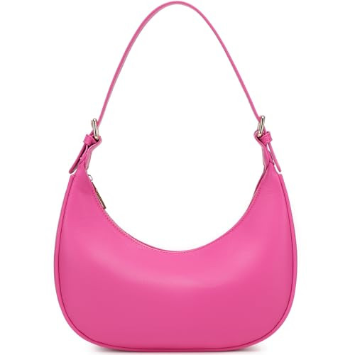 SYXLCYGJ Fashion Small Crescent Underarm Shoulder Bag for Women Trendy Purse Hobo Handbags Clutch Crossbody Bag (Rose) | Amazon (US)