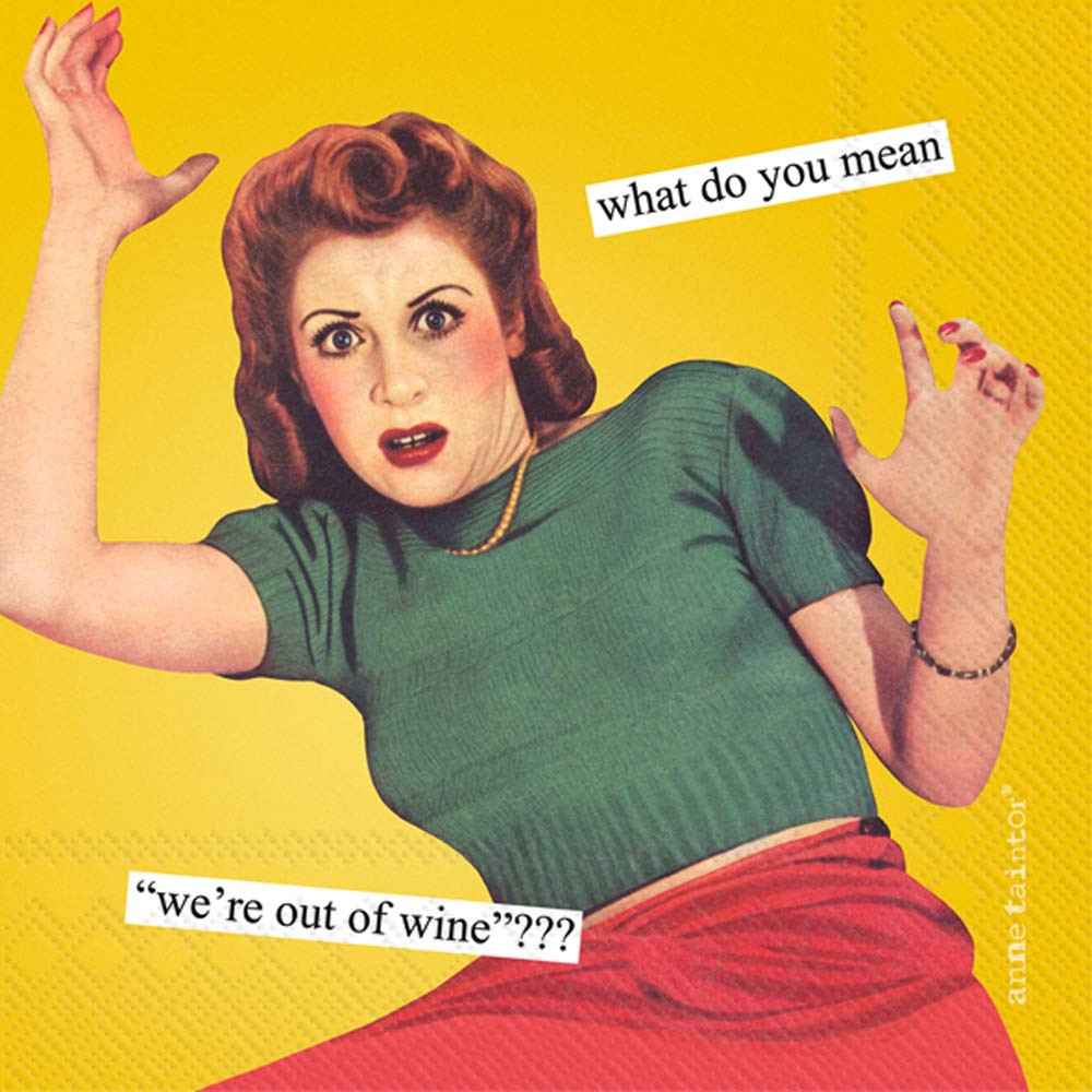 Amazon.com | IHR Ideal Home Range Retro Cocktail Napkins Anne Taintor Disposable 3-Ply Paper Part... | Amazon (US)