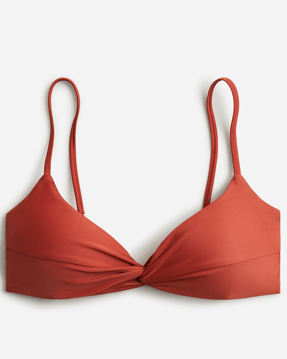Strappy twist bikini top | J. Crew US