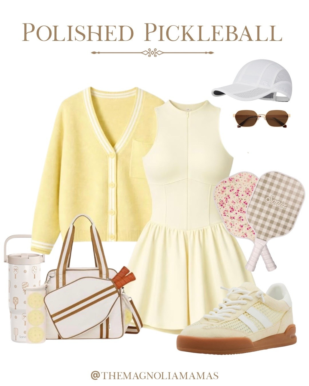 Polished pickleball look in butter for spring. 💛

#LTKActive #LTKootd