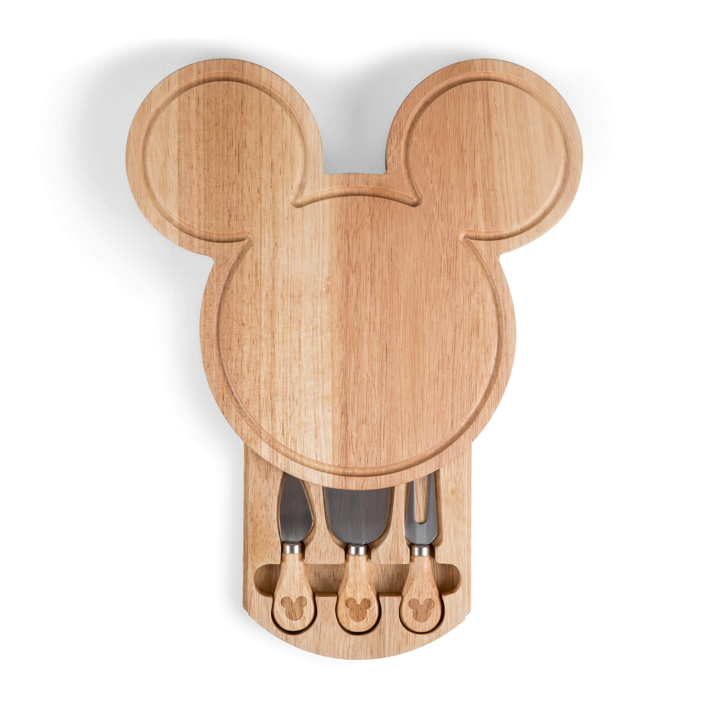 Mickey Mouse - Mickey Head Shaped Cheese Board with Tools - N/A | Bed Bath & Beyond