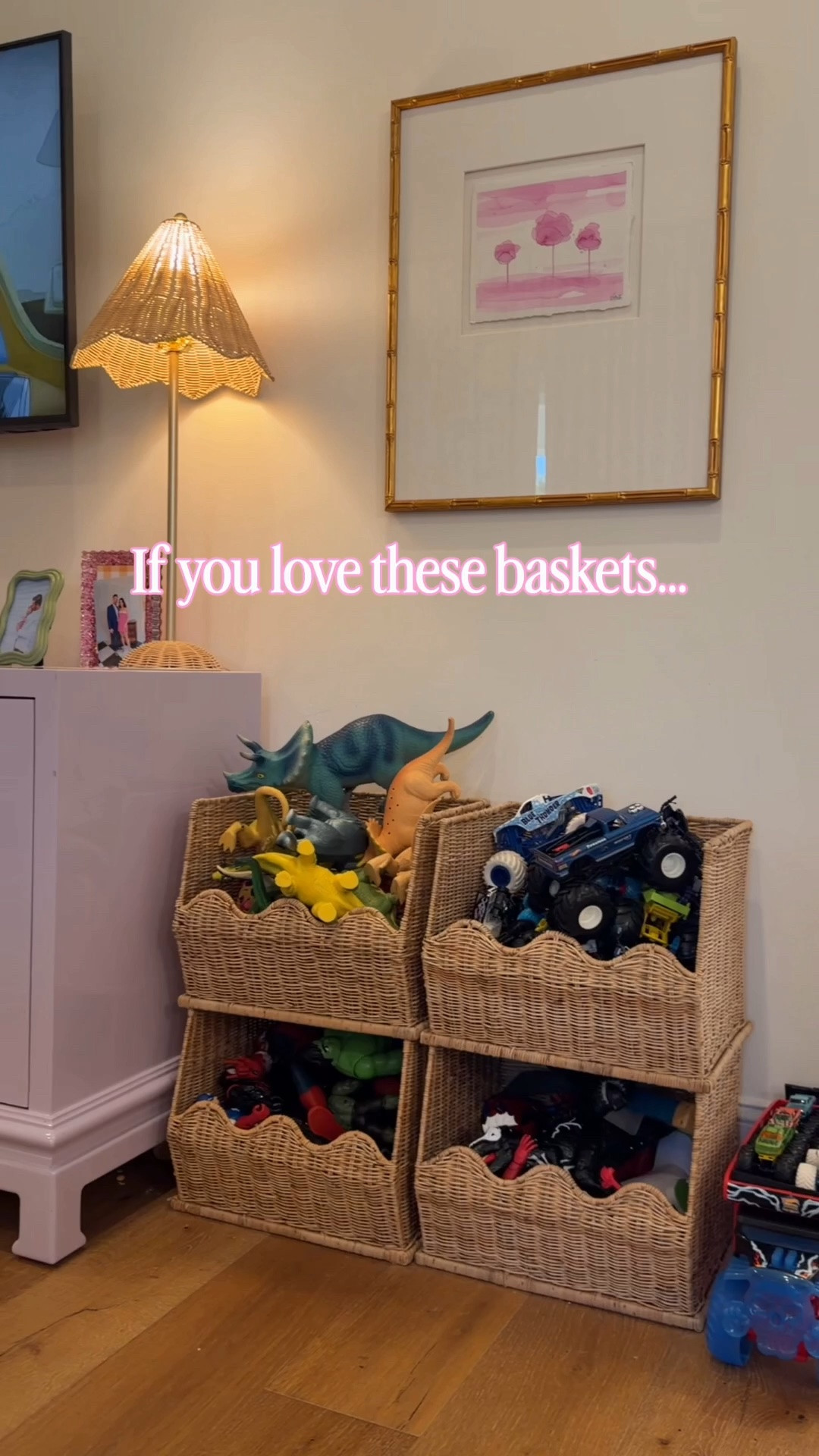 Scallop baskets | stacking wicker baskets | toy bins | laundry room | pantry storage organization

#LTKvlog #LTKHome #LTKmomlife
