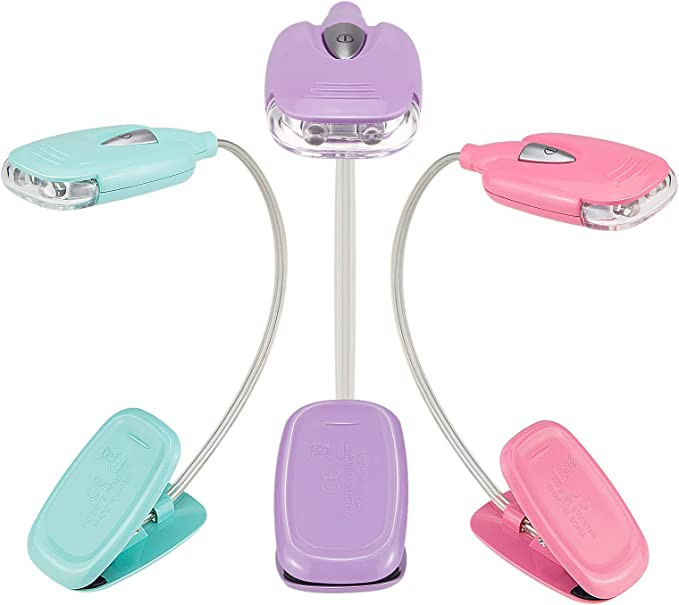 BIGMONAT Book Reading Light for Kids 3Pack, Battery(12pcs Included) Operated Small Reading Light ... | Amazon (US)