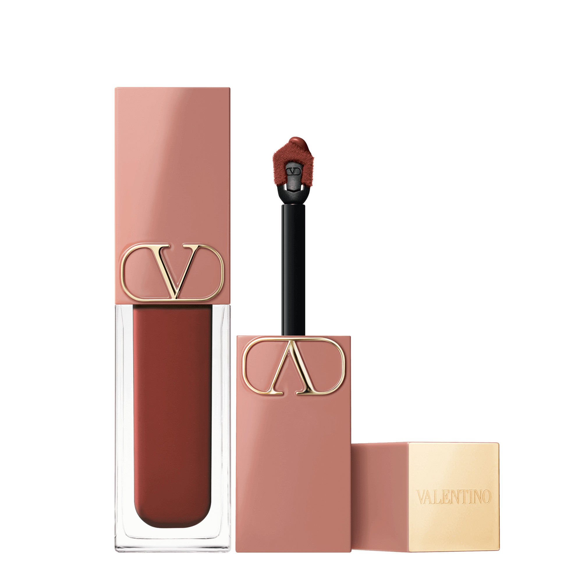 Valentino Beauty Liquirosso 2 In 1 Lip & Blush Soft Matte Color Lipstick | Shade: 154A : Going Nude Tonight | Valentino Beauty